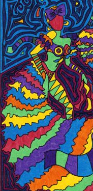 Rumbera con Tren / Rumba Dancer with Train