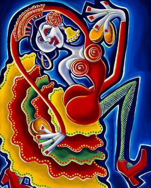 Bailando Flamenco Bajo el Azul de Noche / Flamenco Dancing in the Blue of Night