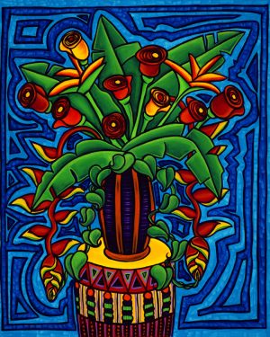 Katrina's Flowers on Conga Drum / Flores de Katrina Sobre Tumbadora