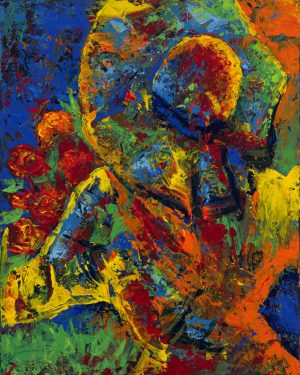 Sunset in a Meadow with Flowers / Ocaso en una Pradera con Flores