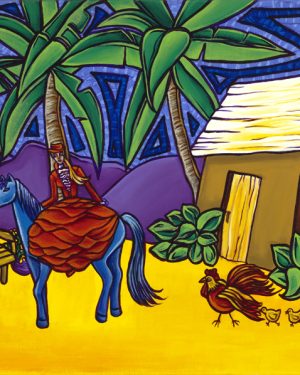 La Dama y su Caballo Azul / The Lady and her Blue Horse