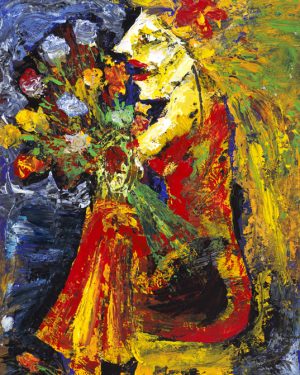 Girl with Flowers / Niña con Flores