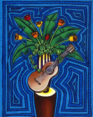 Flores con Guitarra / Flowers with Guitar