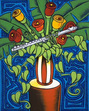 Flores con Flauta / Flowers with Flute