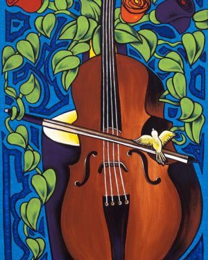 Flores con Chelo y Canarios / Flowers with Cello & Canaries