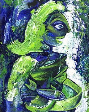 Lady with Green Hair / Dama del Caballo Verde